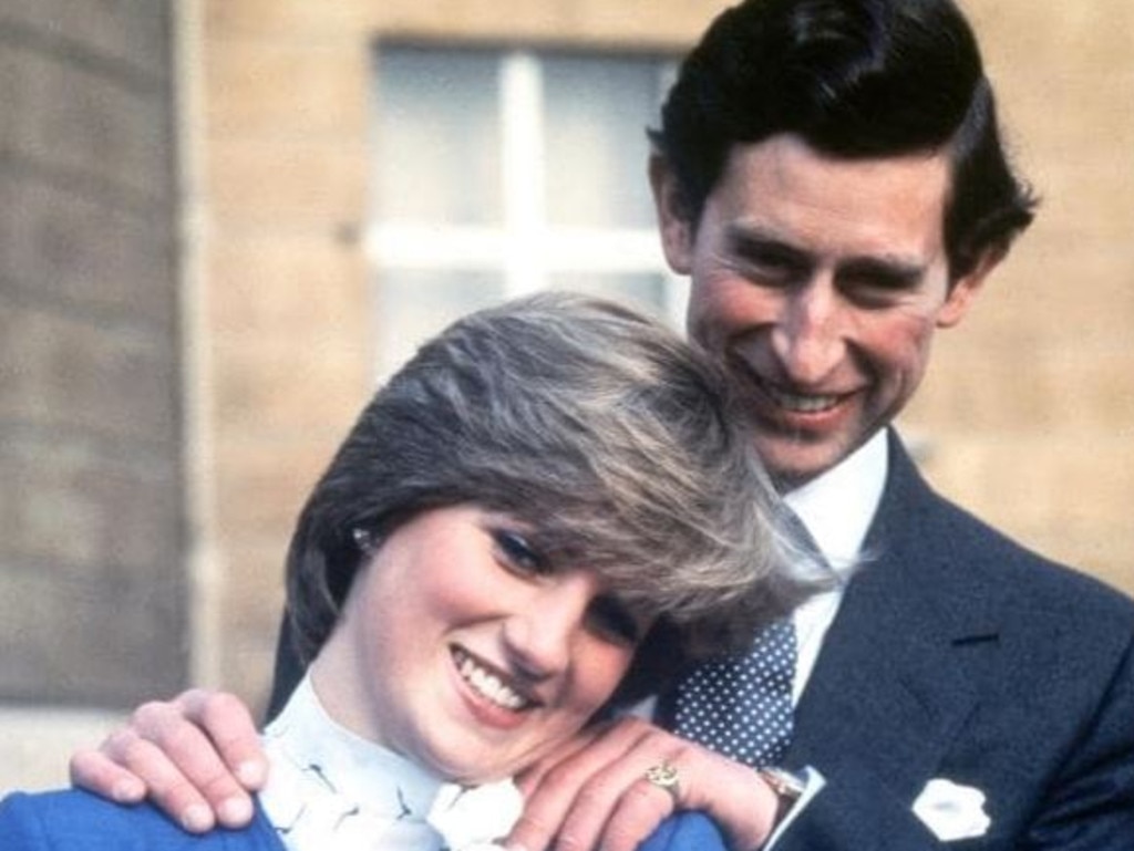 Charles and Diana announcing their engagement. Picture: AP Photo, Pool file