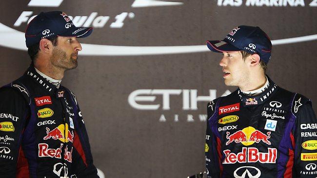 Mark Webber and Sebastian Vettel