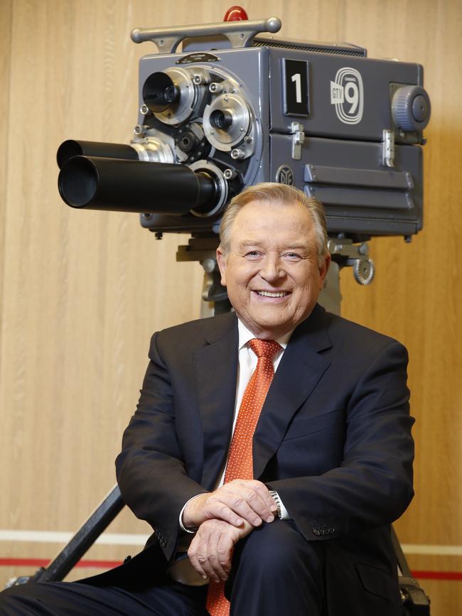 Peter Hitchener has been in TV news with Channel 9 since 1973. Picture: David Caird