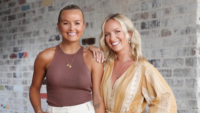 Sisters Elly and Becky Miles starred in the 2020 season of The Bachelorette, but failed to find love at the time. Picture: Richard Dobson