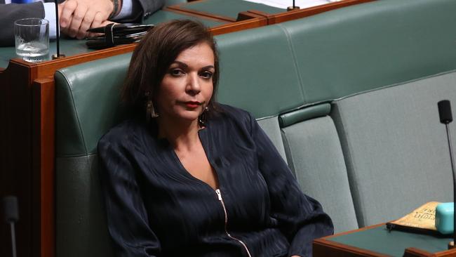 Anne Aly in Question Time in the House of Representatives Chamber, at Parliament House in Canberra. Picture Kym Smith