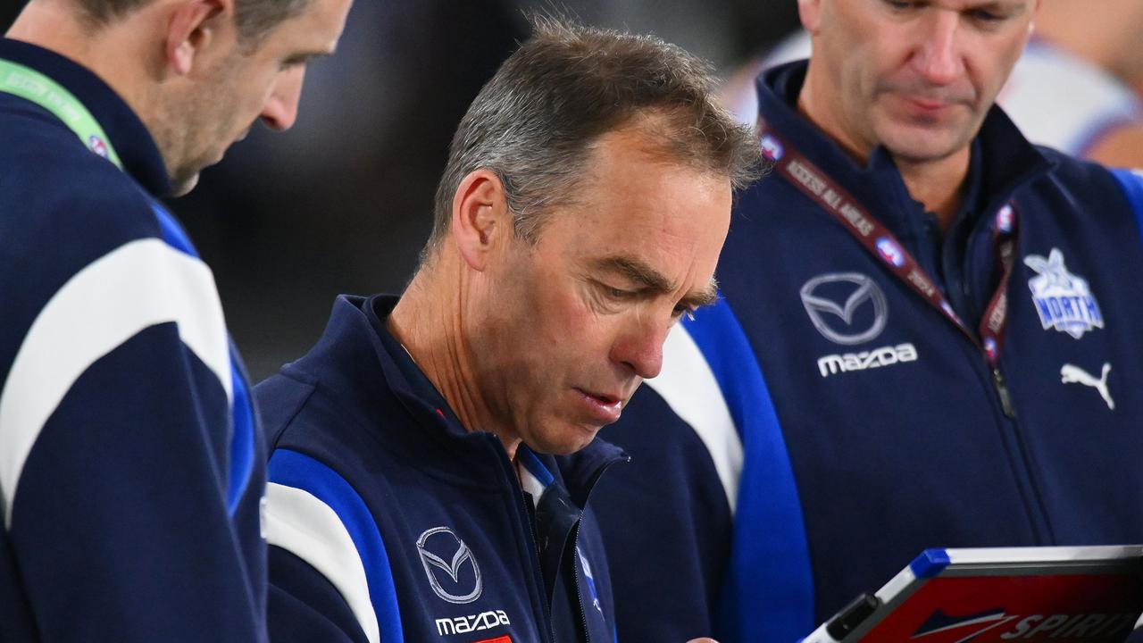 Alastair Clarkson says Simpson’s dismissal on Tuesday shows why senior coaching is ‘a tough caper’. Picture: Morgan Hancock / Getty Images