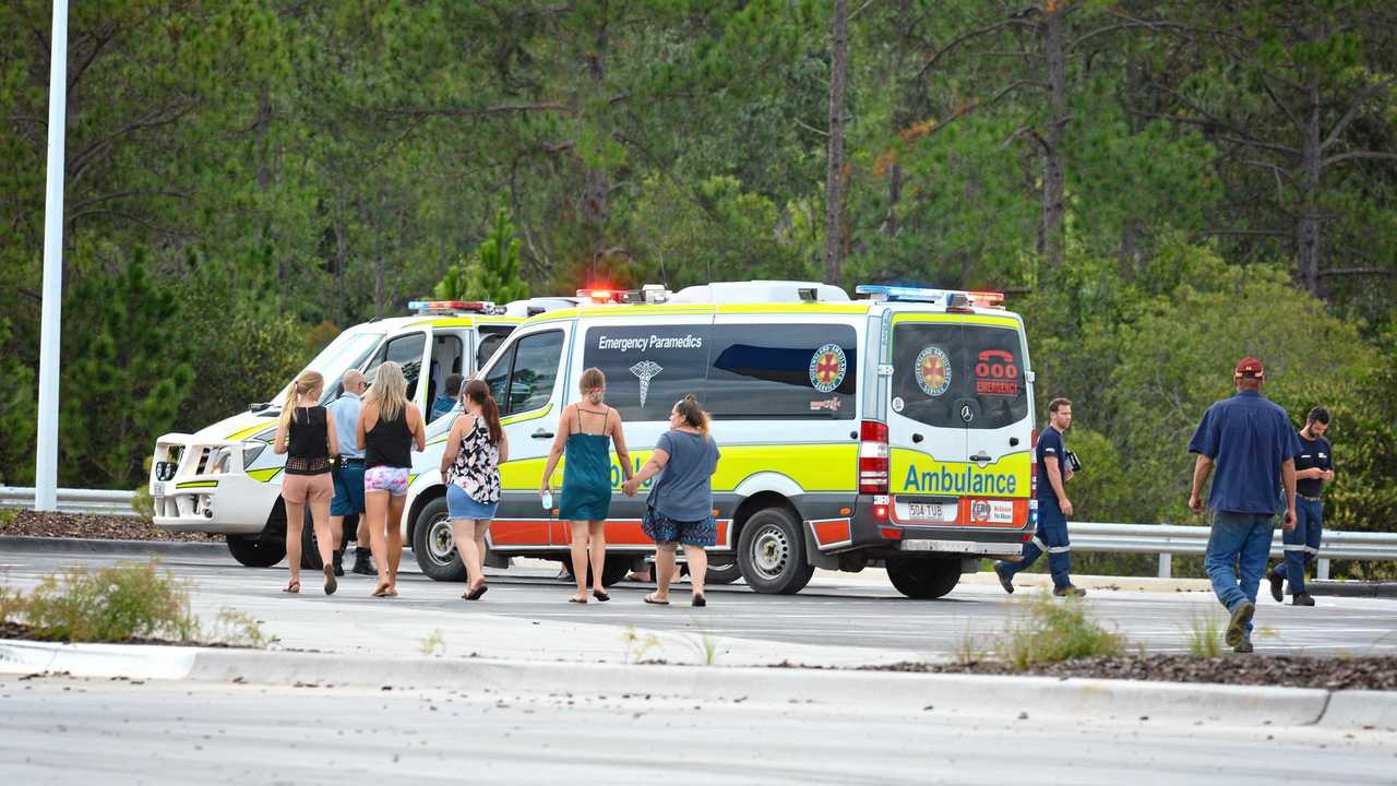 The scene of the tragic accident on the Bruce Hwy north at the United service station last Friday. Picture: Renee Albrecht