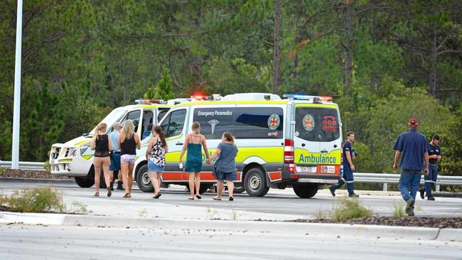 The scene of the tragic accident on the Bruce Hwy north at the United service station last Friday. Picture: Renee Albrecht