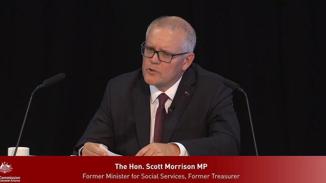 Commissioner Holmes grilled former Prime Minister Scott Morrison in the report. Picture: Supplied