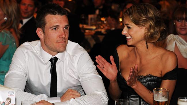 Dane Swan wins the Brownlow in 2011.