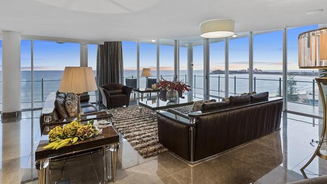 Perched on top of Sea Pearl, Mooloolaba this penthouse covers three floors: Supplied