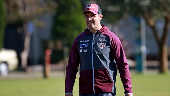 Trent Barrett says the Sea Eagles must finish their disappointing season on a high. Picture: Toby Zerna