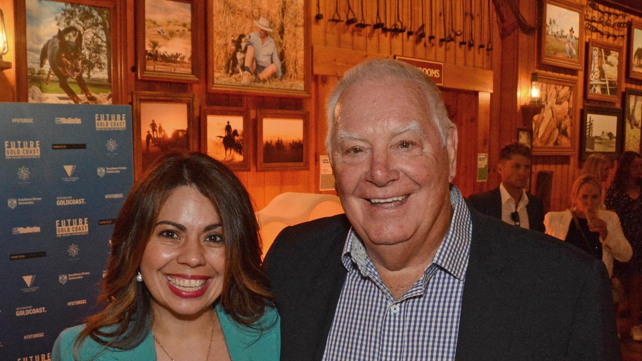 Patricia O'Callaghan and Paul Donovan at Future Gold Coast lunch at Outback Spectacular, Oxenford. Picture: Regina King