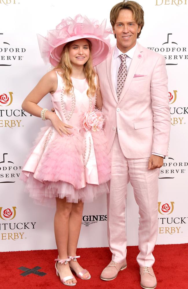 Dannielynn Birkhead attended the Derby with her father, Larry Birkhead.