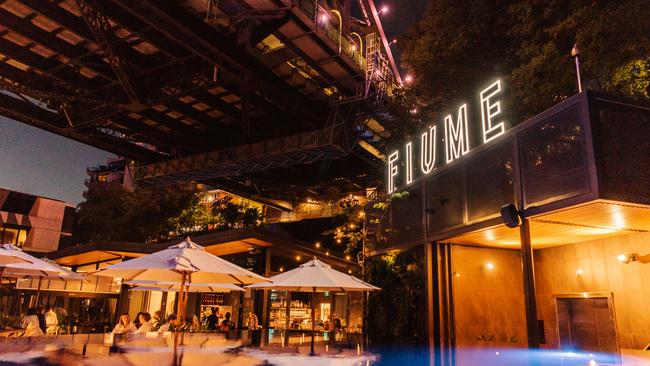 Fiume Rooftop Bar at Crystalbrook Vincent hotel, Howard Smith Wharves.