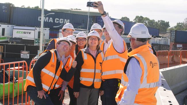 Premier Jacinta Allan has faced mounting challenges over how her government will fund the SRL. Picture: Luis Enrique Ascui/NewsWire