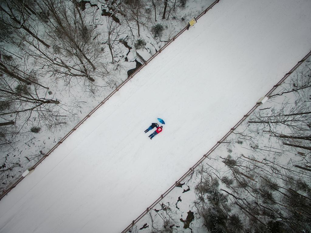 ‘Dronie - Selfie taken with a Drone’ by Manish Mamtani... Location: Mittersill, New Hampshire, United States. Picture: 2016 National Geographic Travel Photographer of the Year Contest