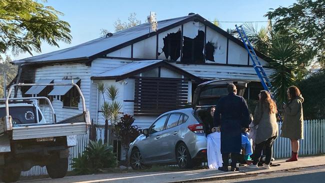 The Hawkins family home was rendered unlivable after the devastating fire.