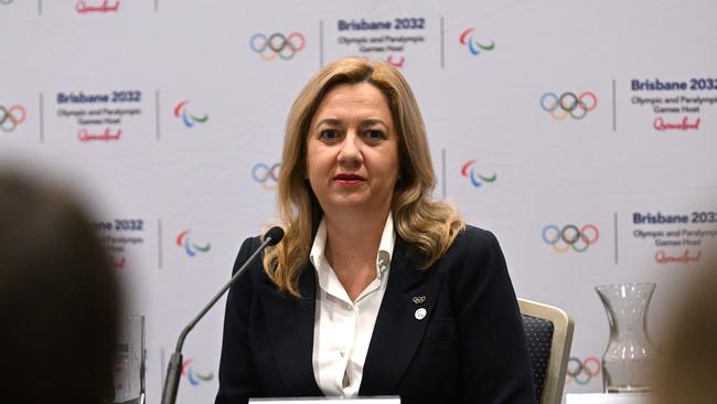 Queensland Premier and Minister for the Olympic and Paralympic Games Annastacia Palaszczuk during a press conference at the 2032 Legacy Forum. Picture: Dan Peled / NCA NewsWire