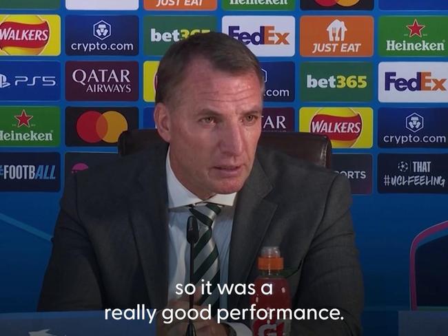 Brendan Rodgers praises ‘absolutely sensational’ second-half display from Celtic