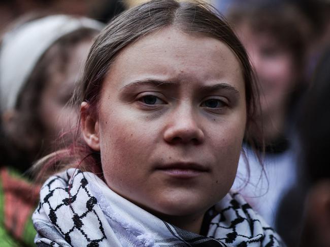 Greta Thunberg is setting sail to Gaza to confront evil Israelis. Picture: AFP
