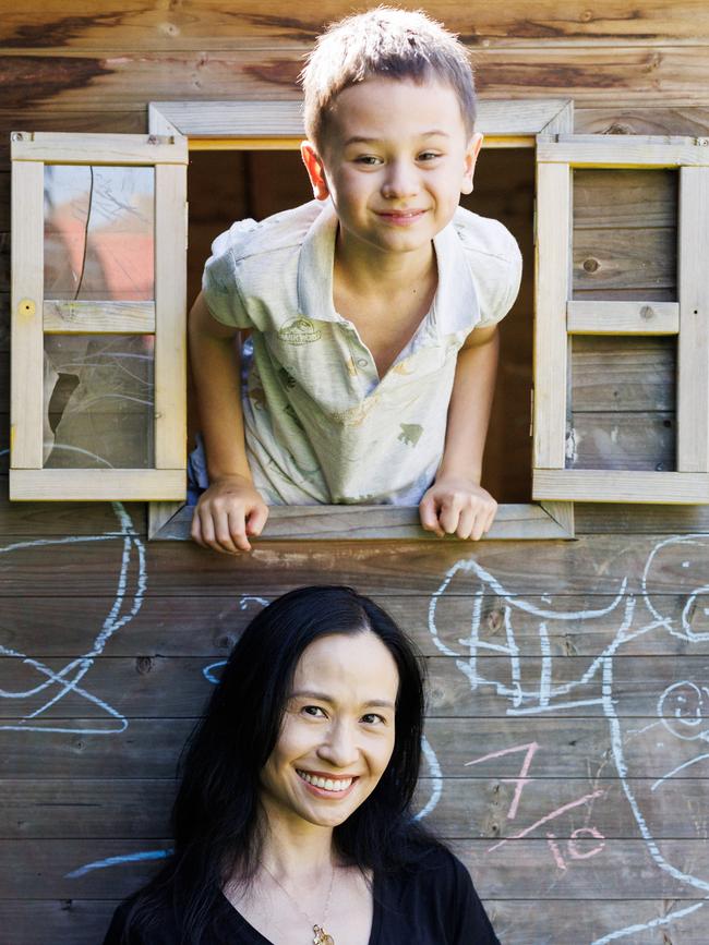 Porscia details her family’s experience of Melbourne Covid lockdowns with an autistic toddler in her new book The Unlocking. Picture: Aaron Francis