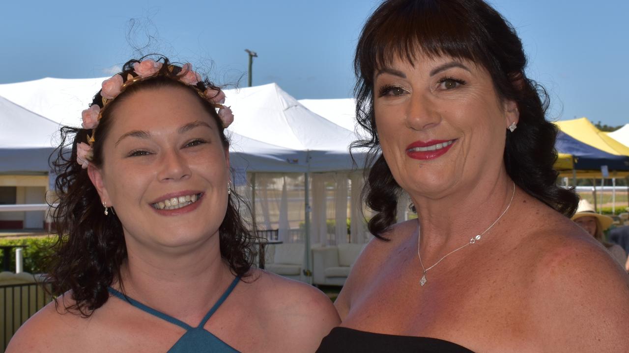 Lisa Starr and Lee Collier at the Gympie Times Ladies Race Day 2021. Photo: Elizabeth Neil