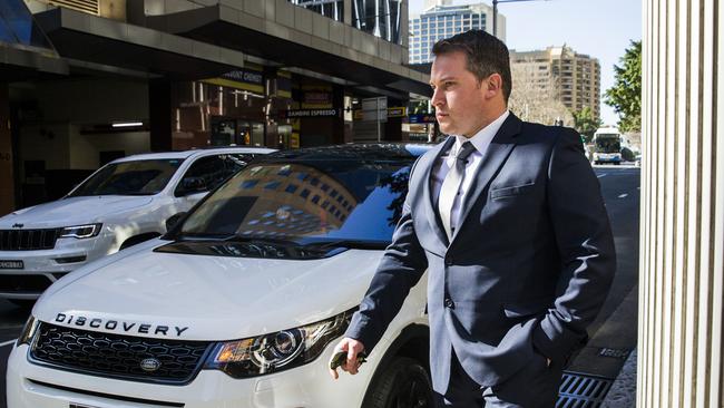 Ben Fenner outside Downing Centre Court earlier this year. Picture: Dylan Robinson