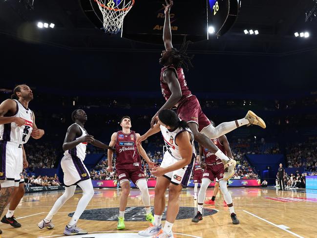 Montrezl Harrell entertained in his first NBL appearance. Picture: Paul Kane/Getty Images