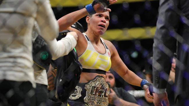 Australian viewers missed out on seeing how Amanda Nunes secured the women’s bantamweight title.
