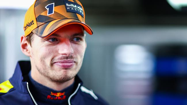 SUZUKA, JAPAN - OCTOBER 07: Max Verstappen of the Netherlands and Oracle Red Bull Racing looks on in the garage during practice ahead of the F1 Grand Prix of Japan at Suzuka International Racing Course on October 07, 2022 in Suzuka, Japan. (Photo by Mark Thompson/Getty Images)