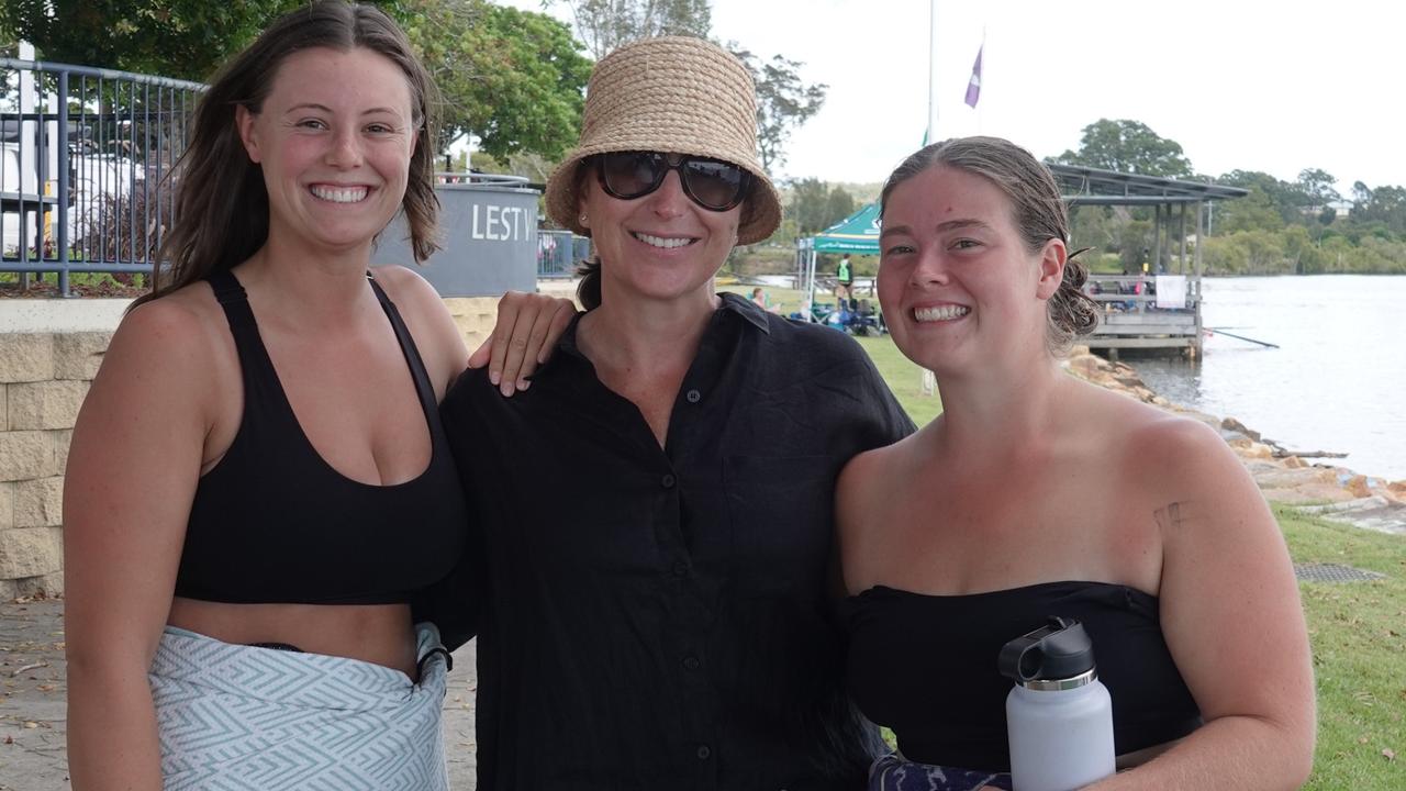 Cooper Richards, Michelle Mitchell and Elle Mitchell from Avoca Beach. Picture: Chris Knight