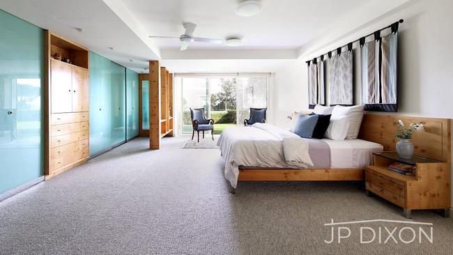 A sprawling main bedroom suite.