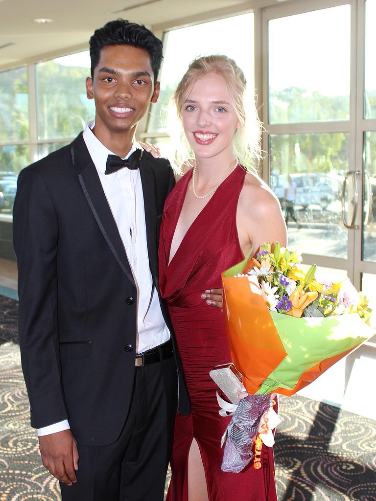 Shahel Lal and Manon Josse at the 2015 St Philip’s College formal at the Alice Springs Convention Centre. Picture: NT NEWS