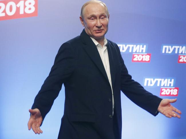 Russian President Vladimir Putin has said the poisoning claims are nonsense. Picture: Sergei Chirikov/AP