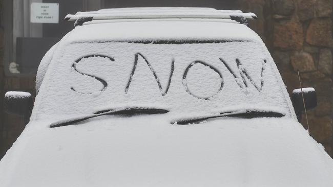 Fresh snow has fallen at Mount Buller in the Victorian Alps. Picture: Supplied