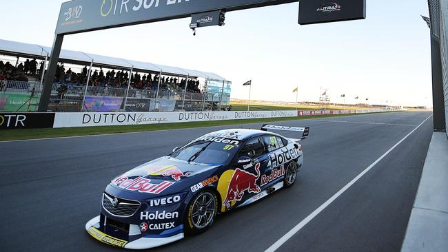 Shane van Gisbergen crosses the line to win the Supercars SuperSprint at The Bend Picture: Daniel Kalisz/Getty Images