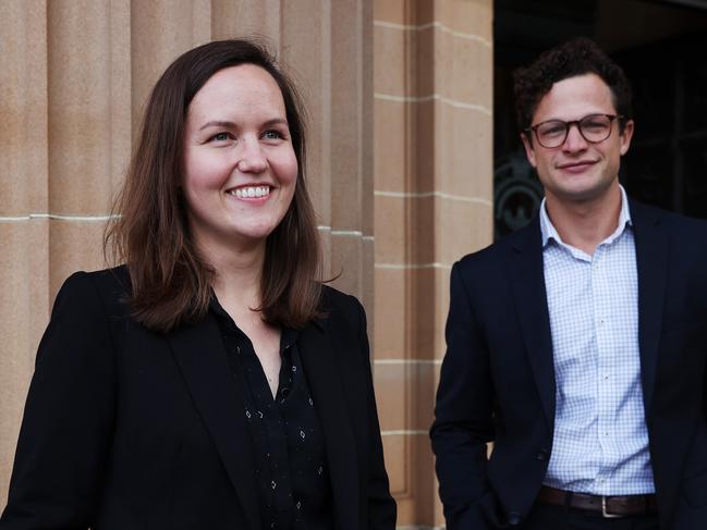 Isabelle Napier and Benjamin Dickson, have both won prestigious $90,000 Ramsay postgraduate scholarships for study overseas. Jane Dempster/The Australian