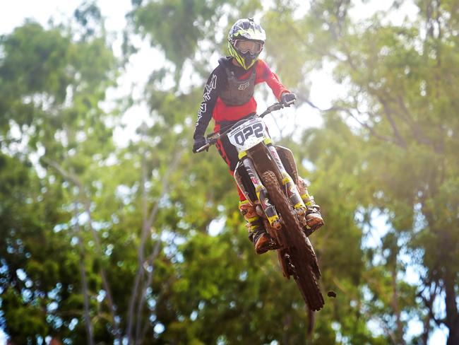 Townsville Motor Cycle Club; Lucas Quinn . Picture: Alix Sweeney