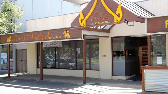 Thai Orchard restaurant was closed for cleaning after being deemed a high-risk location. Picture: Alex Coppel.