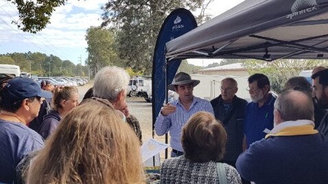 Residents at a council-run community consultation about the site of the sewerage plant.