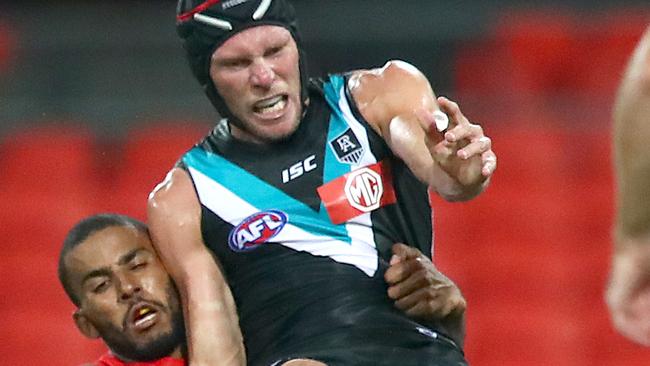 Brad Ebert of the Power in the round 1 match against Gold Coast. Picture: Getty Images