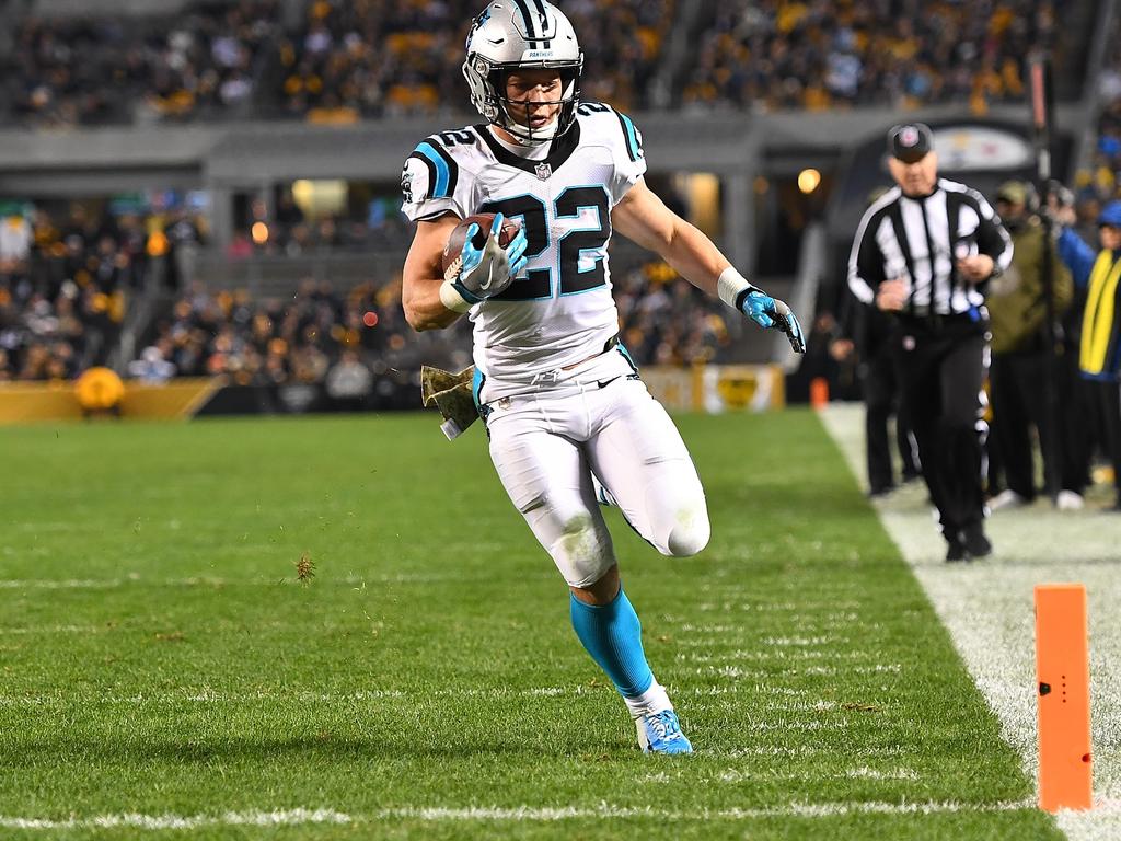 2019 Season CAROLINA PANTHERS RB Christian McCaffrey 1-⭐-STAR Color Rush  Patch