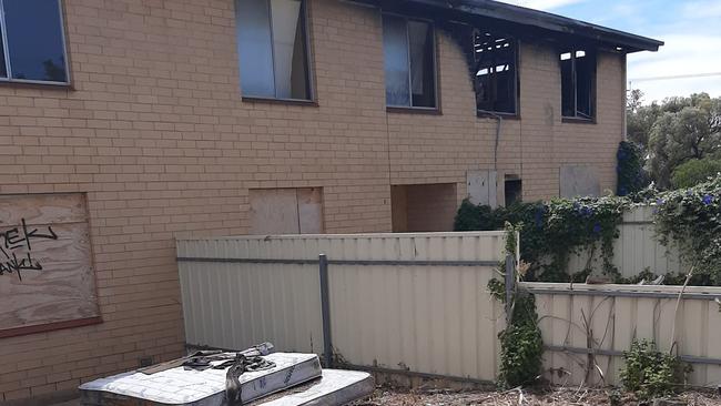 Housing SA units at Seacombe Gardens, including several that were damaged in a fire two years ago, will be demolished.