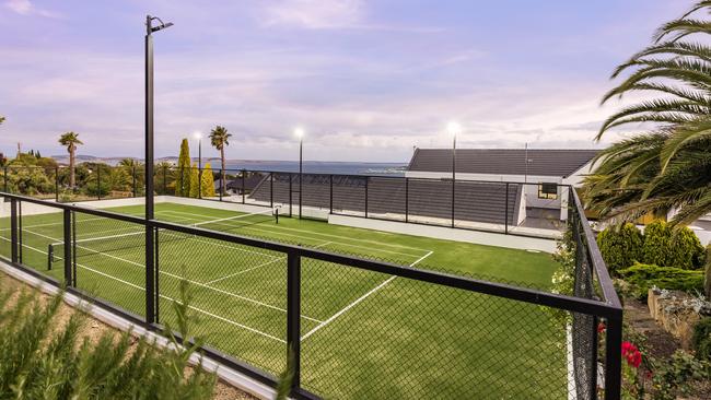 There’s a tennis court outside too. Pic: supplied.