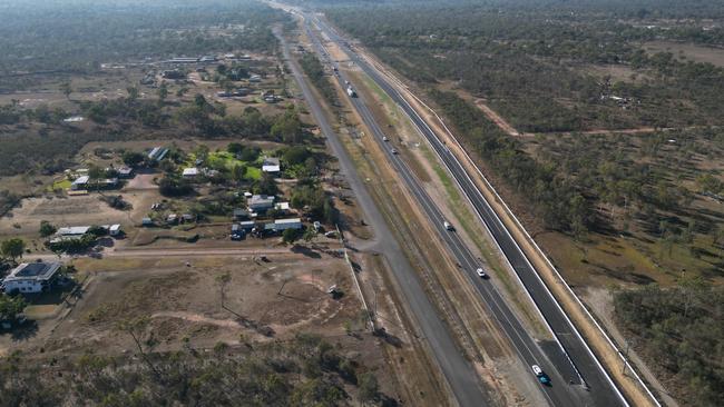 Aerial view of the Townsville Northern Access Intersections (Bruce Highway, Veales Road to Pope Road). Picture: TMR.