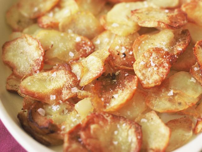 Crispy roast potatoes.