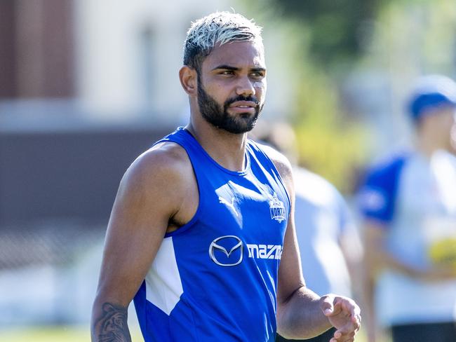 North Melbourne Football Club training. Tarryn Thomas. Picture: Jake Nowakowski