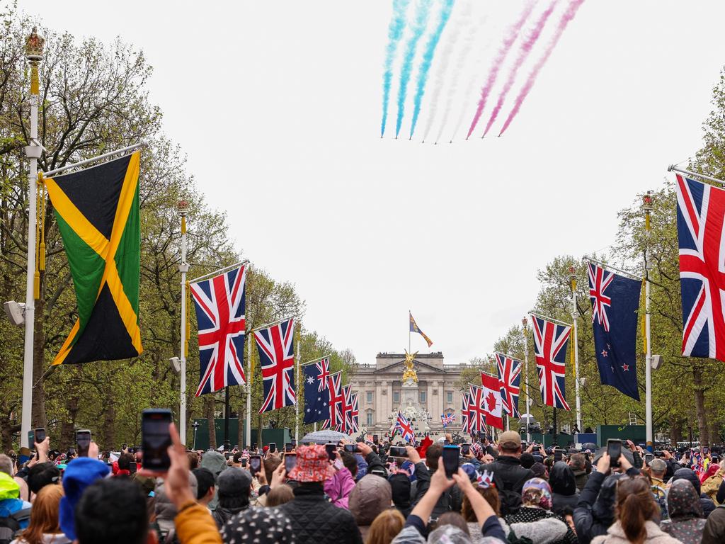 Up to 1.2 million people gathered in London for Charles’ coronation. Picture: Richard Heathcote/Getty Images