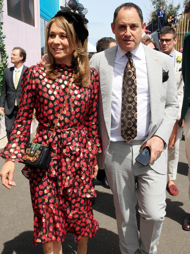 Raphael Geminder with his wife Fiona. Picture: Aaron Francis