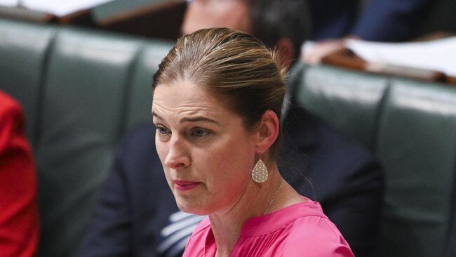 Julie Collins during Question Time at Parliament House. Picture: NCA NewsWire / Martin Ollman