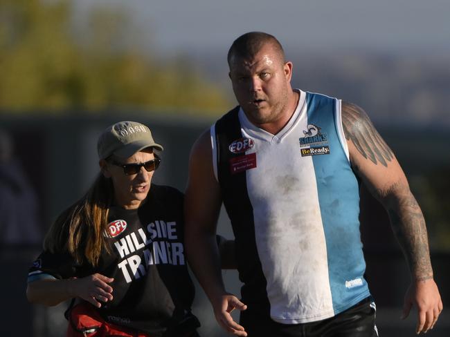 Josh Covelli was cleared of serious injury. Picture: Andrew Batsch