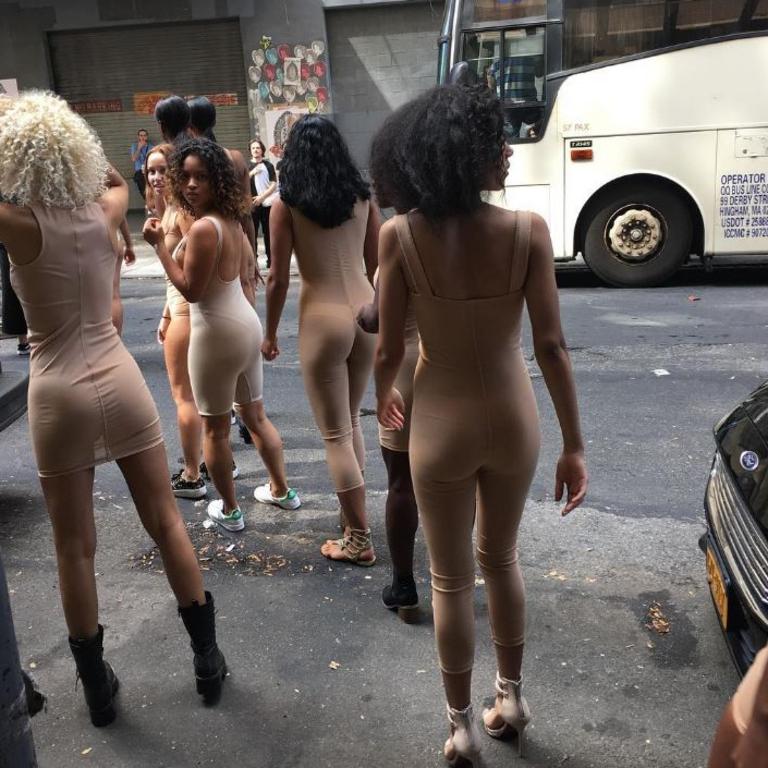 Carine Roitfeld shares a snap prior to the Kanye West Yeezy Season 4 fashion show, "Kanye girls !!!!" Picture: Instagram