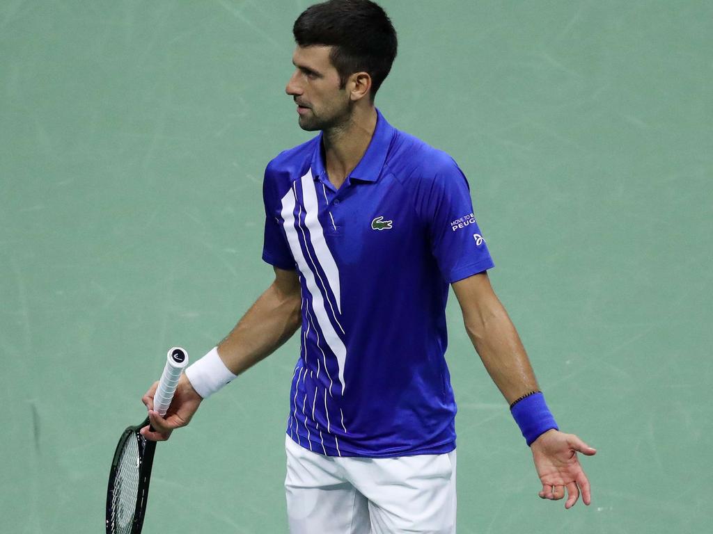 Novak Djokovic was on the angry train.